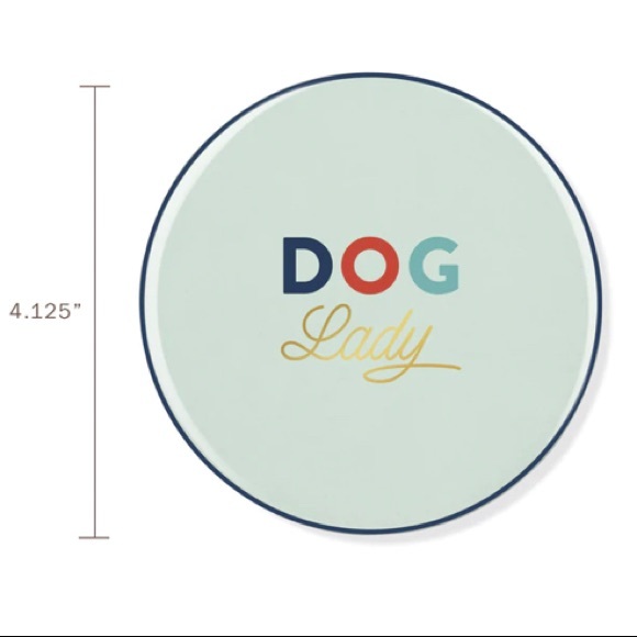 “DOG Lady” ceramic coaster - Picture 2 of 8